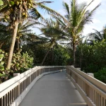 Beach boardwalk in Boca Raton